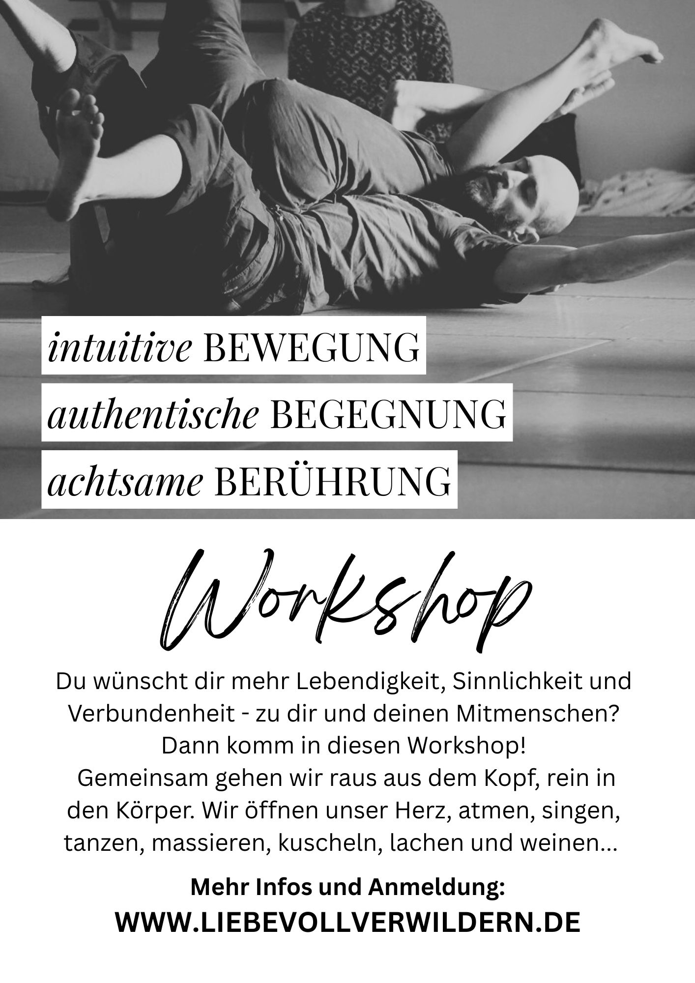 intuitive BEWEGUNG, authentische BEGEGNUNG, achtsame BERÜHRUNG